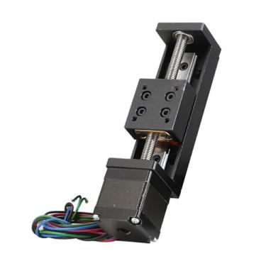 Imagem de T-Type CNC Mesa Deslizante Trilho Linear Palco Guia de Transporte Plataforma Stepper Motor Drive Kit Mini Mesa Deslizante Mesa de Eixo XYZ (Curso 100 mm, Passo de 6 mm)