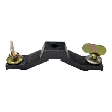 Imagem de menolana Suporte de conexão de ponte para Moving Head, profissional, robusto e com trava rápida, ideal para teatro, bar e shows, Alumínio Preto, Espaçamento entre