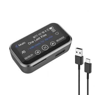 Imagem de Tangxi Reprodutor de MP3 Clip de 32 GB Com Bluetooth 5.3, Reprodutor de Música Portátil Com Tela de Toque Total Com Gravador de Voz, Rádio FM, E-book, Som HiFi Sem Perdas, Função OTG