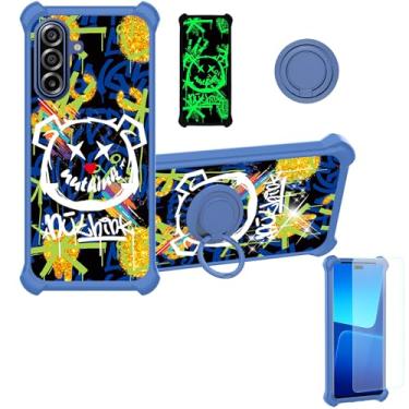 Imagem de Aroepurt Capa compatível com Samsung Galaxy A17 4G/A17 5G / A26 5G Capa de celular [Proteção espessa de silicone macio][Efeito luminoso] JSL-TYX