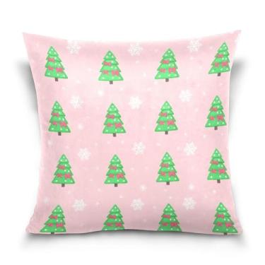 Imagem de Burbuja Capas de almofada 45,7 x 45,7 cm, árvore de Natal de veludo macio, capa decorativa para sofá, sofá, sala de estar, quarto