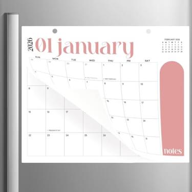 Imagem de Calendário magnético para geladeira de abril de 2024 a setembro de 2025 | Calendário de vegetação 2024-2025, calendário mensal de 33,5 x 28 cm para geladeira | Calendário magnético de geladeira de 18