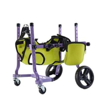 Imagem de Dpofirs Carrinho de Caminhada para Animais de Estimação, Estável, 4 Rodas, Design Robusto e Adaptável para Exterior, Material de Liga de Alumínio