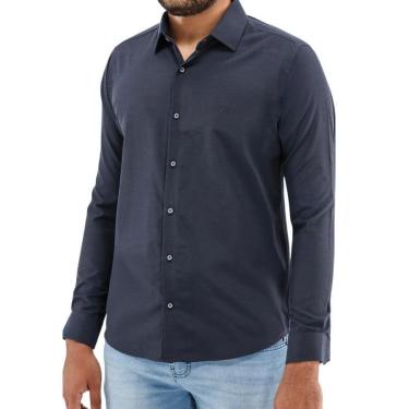 Imagem de Camisa Manga Longa Slim Ogochi 001520142 Marinho-Masculino