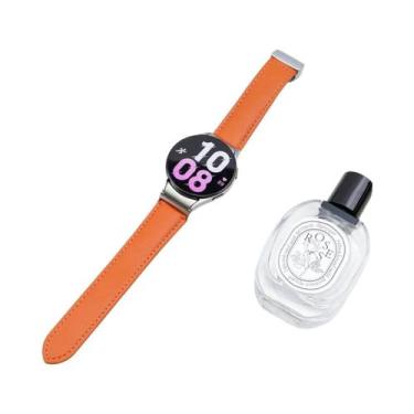 Imagem de Pulseira De Couro Quick Fit Para Samsung Galaxy Watch 7 6 5 4 40 44mm 