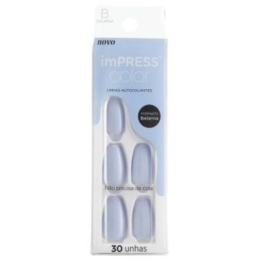 Imagem de Unhas Postiças Autocolantes imPRESS Color - Bailarina, Cloudless