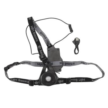 Imagem de Alomejor Luz do Peito Recarregável USB, Noite de 550mAh, Com Luz de Branca e Traseira de LED Vermelho Traseiro para Correr para Caminhadas Ao Ar Livre