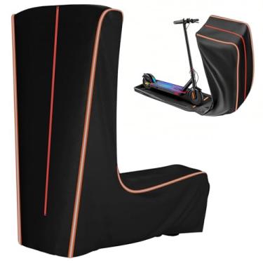 Imagem de Capa para scooter elétrica, para todas as estações, capa de armazenamento de scooter com proteção solar à prova de poeira, para uso externo universal para scooters elétricos de 500 W a 2000 W (137 cm
