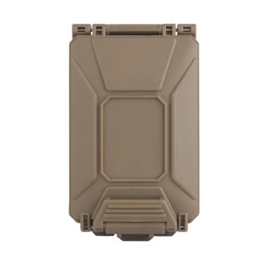 Imagem de Zhongren Estojo organizador de bateria modular Molle para baterias, equipamento de sobrevivência ao ar livre, colete de caça tático (bronzeado)