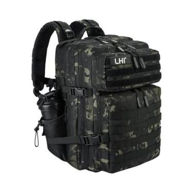 Imagem de Mochila Tática Impermeável De 45L Para Caminhadas Ao Ar Livre Com Supo