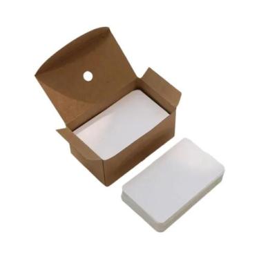 Imagem de Pacote De Cartões De Papel Kraft Em Branco, Notas Dupla Face Para DIY,