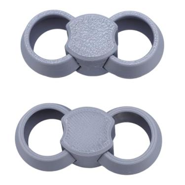 Imagem de Brrnoo Suporte Organizador de Cabos, 2 Peças, Gerenciamento de Cabo Ajustável para Mesa de Escritório, Com Design de Abertura Rápida, para Fone de Ouvido, Cabo de Dados Ethernet de