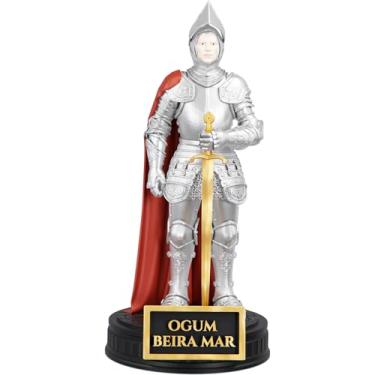 Imagem de Estátua Ogum Beira Mar Imagem Umbanda Candomblé Orixá (Cor Oficial)