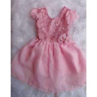Imagem de Vestido Menina Infantil  Girassol Lilo Baby Tule, Rosa, 01 ANO A 02 AN