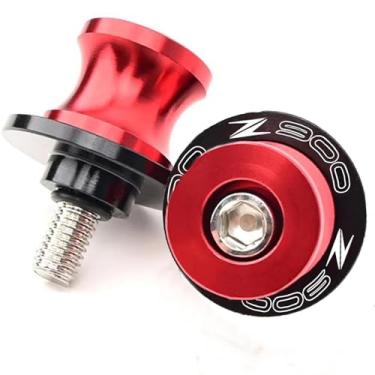 Imagem de Carretéis de braço oscilante Z900 M8-2 peças parafuso de suporte de braço giratório de 8 mm para motocicleta para Z900 Z900RS SE 2000-2017 2019 2021 2022 2023 2024 (vermelho)