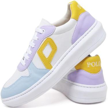 Imagem de Tênis Feminino Estilo Blogueira Solado Alto e Confortável - Polo Blu, 