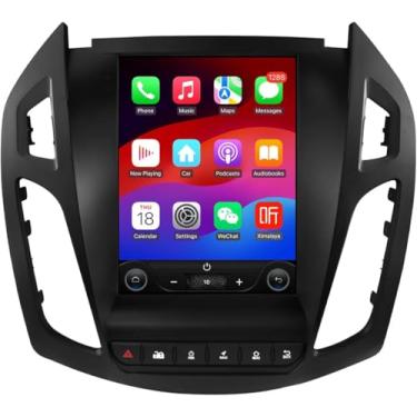 Imagem de Atualização de rádio de carro Android14 para Frod Transit Connect/Tourneo Connect 2013-2018 tela sensível ao toque IPS de 10,4 polegadas, suporta Carplay sem fio/Android Auto, SWC, WLAN/4G, FM 2 GB e