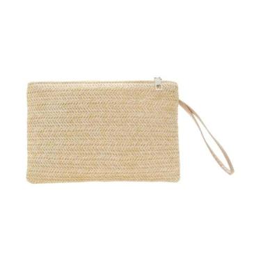 Imagem de Bolsa De Praia De Verão Estilo Boêmio Para Mulheres, Clutch De Palha T