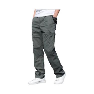 Imagem de Calças Cargo Masculinas 6XL Para Verão E Primavera, Algodão, Roupas De