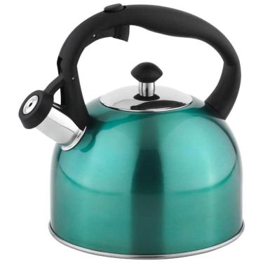 Imagem de Chaleira de Chá 2.4L com Apito, Aço Inoxidável, KT1903190, Azul