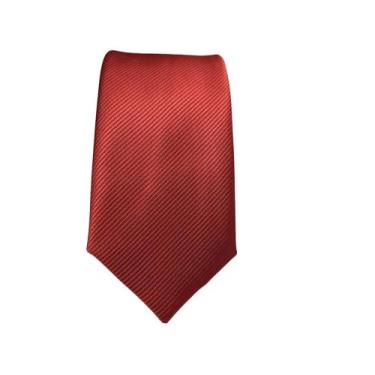 Imagem de Gravata Premium Terracota - Sem marca, Terracota 02