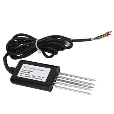 Imagem de Pissente Sensor de RS485, Testador de Condutividade Temperatura PH NPK 5Pinos Com Alta Precisão Resposta Rápida para Experimentos Científicos Irrigação Economizadora de Água Estufas