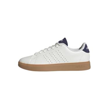 Imagem de adidas Tênis masculino Advantage 2.0, Branco/Branco/Azul Escuro, 43