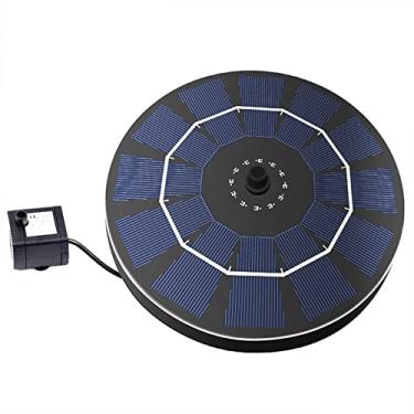 Imagem de Bomba de Fontana para Banhos Pássaros com Energia Solar Backup Bateria 2 5W Submersível Sem Escova Anti-Bloqueio Kit Painel Circulação Água em Pequenos Lagos Jardim Oxigenação