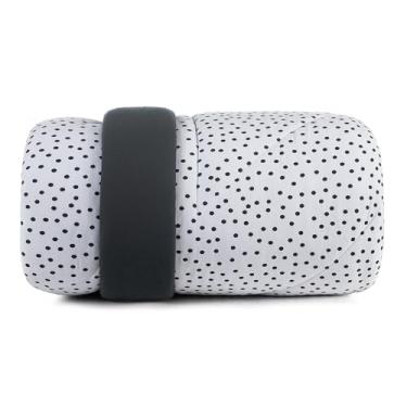 Imagem de Edredom Malha Fio Penteado 100% Algodão - Bits Branco - Casal