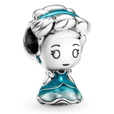 Imagem de Berloque Prata 925 Esmalte Azul - Compatível com Pulseiras