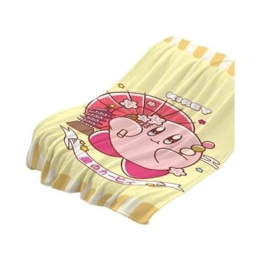 Imagem de Cobertor De Sofá Quente E Macio Em Fleece K-Kirbys, Microfibra Adoráve
