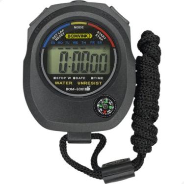Imagem de Cronômetro Digital De Mão Alarme Relógio Profissional Timer - Bomvink