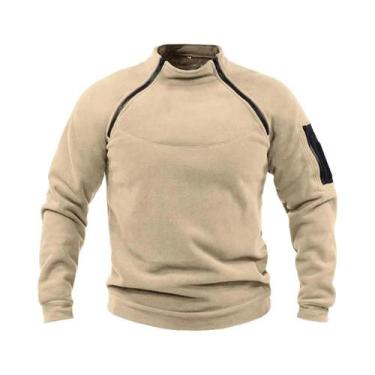 Imagem de Hoodies Táticos Masculinos Em Fleece, À Prova De Vento, Térmicos, Com 