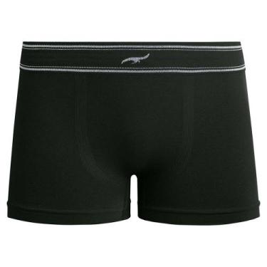 Imagem de Cueca Boxer Infantil Lisa sem Costura Preto Zee Rucci, M