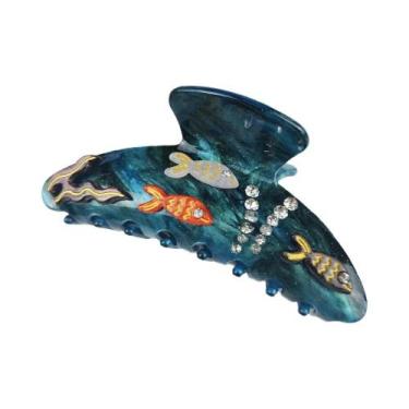 Imagem de Grande Presilha De Cabelo Série Marinha Com Diamantes, Estrela-do-mar 