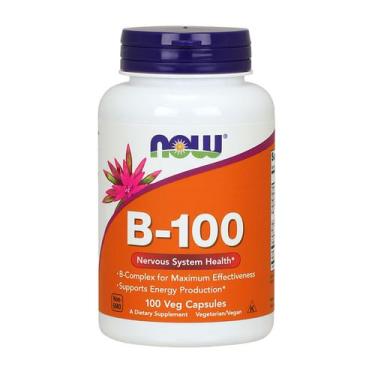Imagem de Vitamina Complexo B-100 (100 Vcaps) Now Foods, Suplemento Alimentar, W