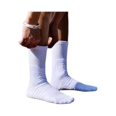 Imagem de Meias Esportivas Masculinas De Alta Performance Com Logo Personalizado