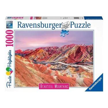 Imagem de Puzzle 1000 Peças Montanhas em Cores Ravensburger 12000252