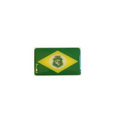 Imagem de Adesivo Resinado Da Bandeira Do Ceará 5X3 Cm