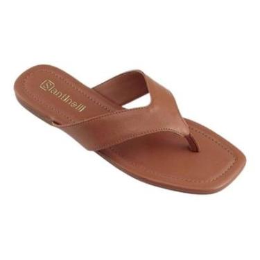 Imagem de Rasteira Santinelli Casual - Feminino - Marrom-Feminino