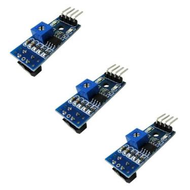 Imagem de Kit 3 Módulo Sensor Infravermelho TCRT5000 Arduino LM393 5V - ATMX