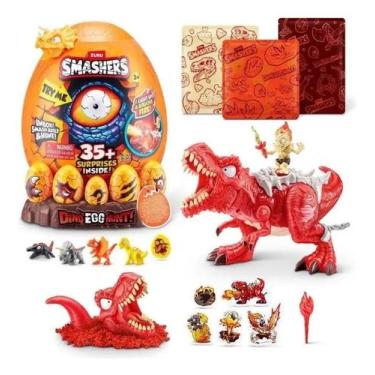 Imagem de Brinquedo Zuru Smashers Dino Egg Hunt Laranja Fun F02133