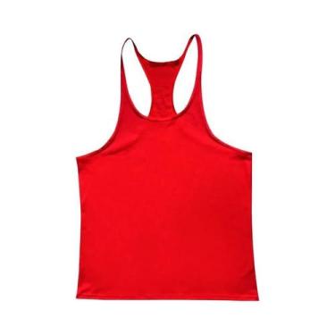 Imagem de Camiseta Sem Mangas Casual Para Treino Em Tamanho plus Para Homens, Co