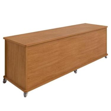 Imagem de Calçadeira com Baú Multifuncional Luigi Casa D, madeirado