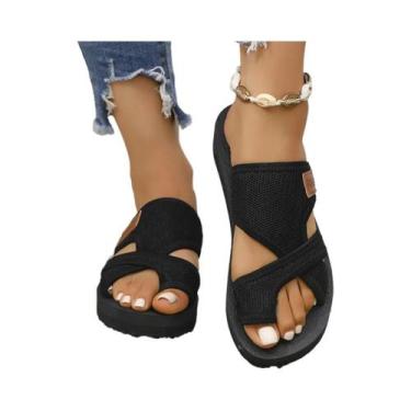 Imagem de Sandálias e chinelos femininos elegantes, leves, respiráveis e confort