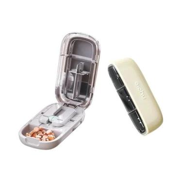 Imagem de Cortador E Divisor De Comprimidos Grande E Pequeno Com Compartimento D