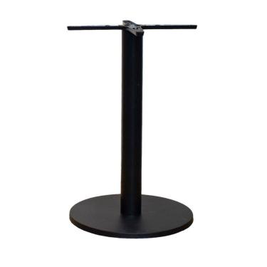 Imagem de Base De Mesa De Jantar Redonda Pisa Beta Fratini 72 Cm Altura Em Aço Cor Preto Com Disco Redondo