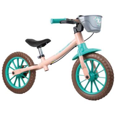 Imagem de Bicicleta Infantil Balance Pre Bike Feminina Aro 12 Nathor, 12", Rosa,