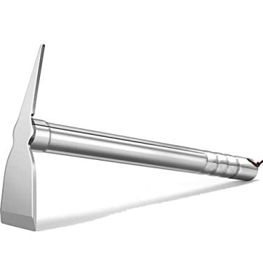 Imagem de LANYOTA Enxada de jardinagem, pá e picareta 2 em 1, ferramentas de jardim para escavação de enxadas de aço inoxidável resistente para plantação de flores vegetais (pá e picareta)