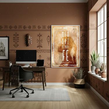 Imagem de Quadro Decorativo Meu Orí Minha Fé  - 70x50cm